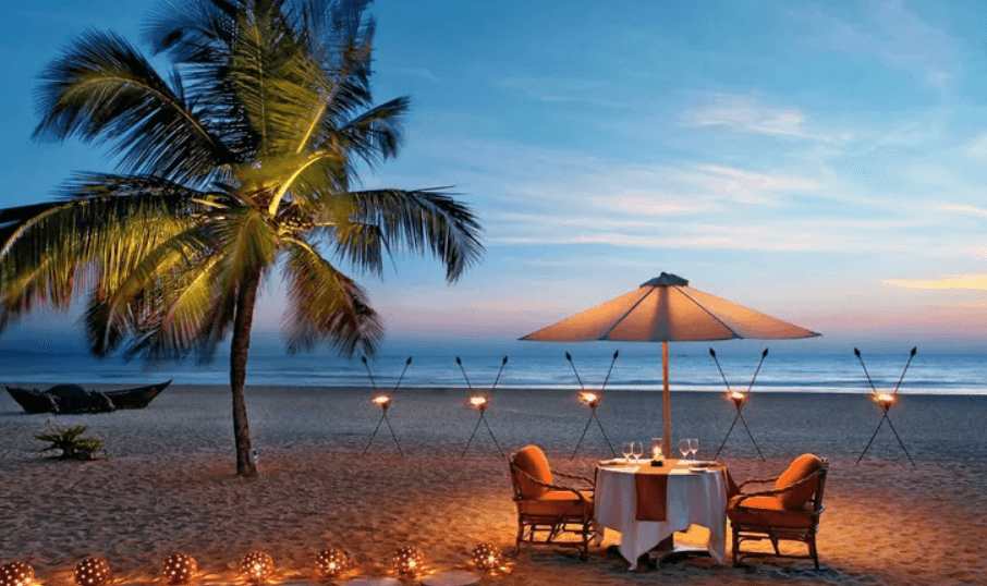 Mobor beach-romantic beaches in Goa for honeymoon